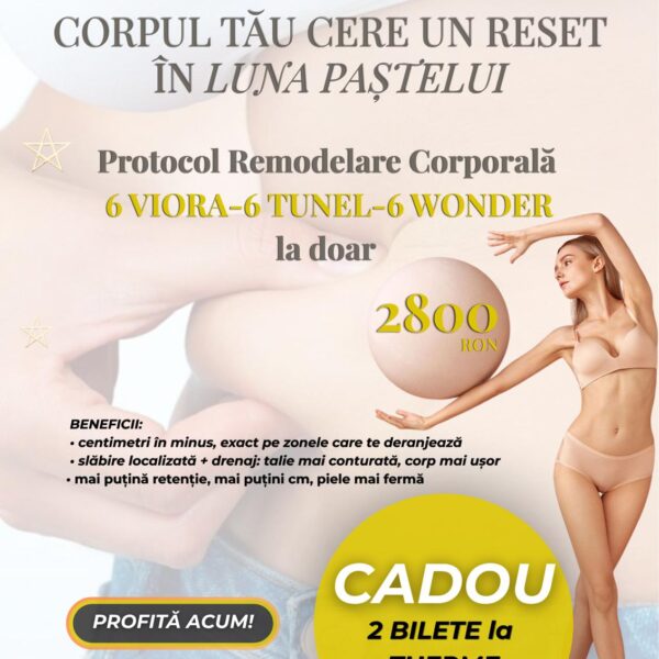 Pachet Luna Paștelui – Protocol remodelare corporală 6 Viora + 6 Tunel + 6 Wonder