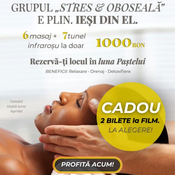 Pachet Luna Paștelui – 6 masaje + 7 ședințe tunel infraroșu