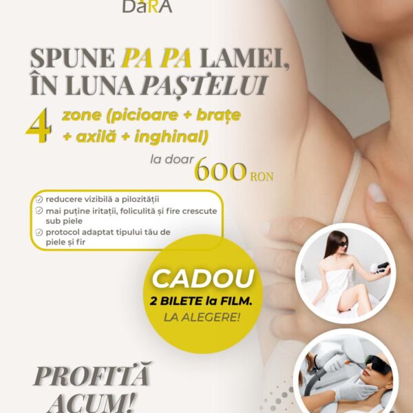 Pachet Luna Paștelui – Epilare definitivă 4 zone